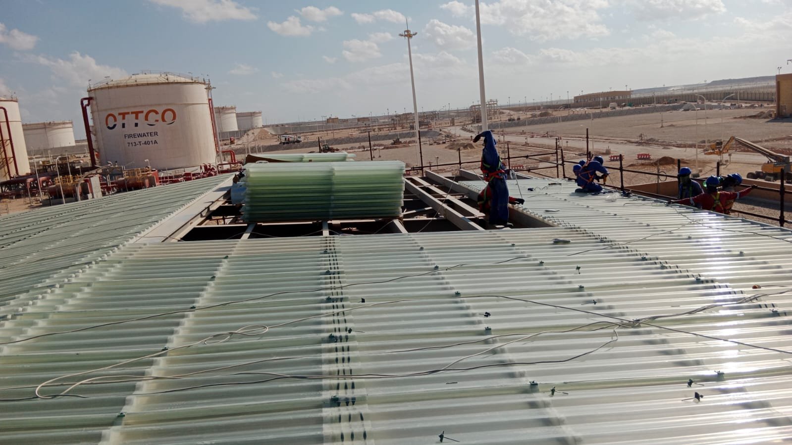 Roof Skylight Panel Installation